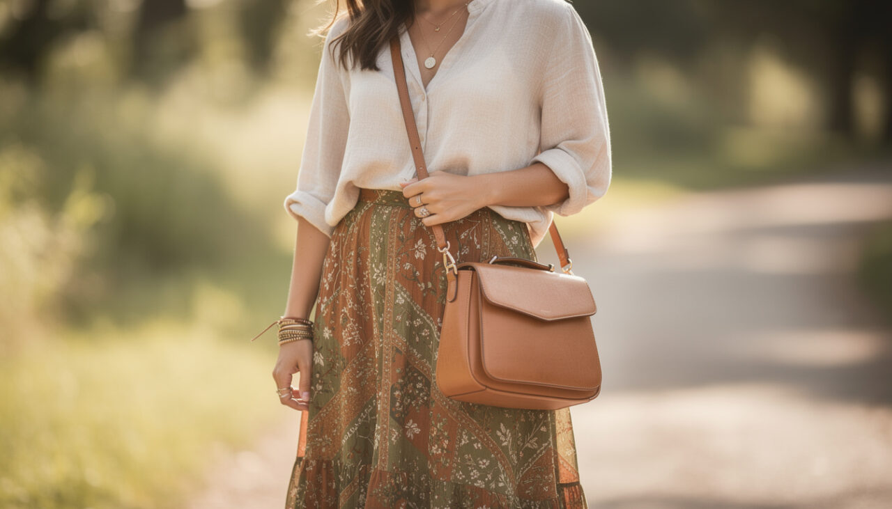 découvrez comment assortir parfaitement vos sacs besace avec une jupe midi bohème pour un look stylé et harmonieux en toutes occasions.