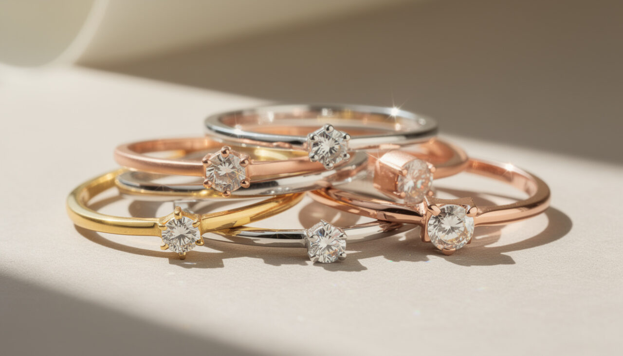 découvrez des idées élégantes de bagues solitaires multiples pour un style minimaliste chic, alliant simplicité et sophistication avec finesse.